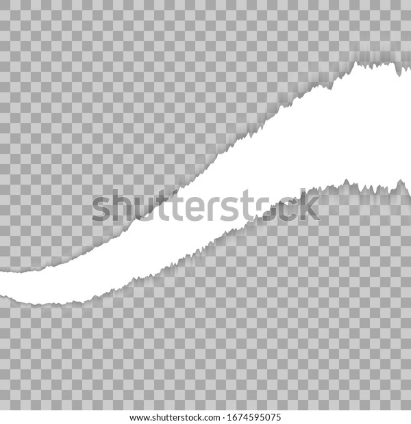 Snatched hole with torn edges in sheet of\
transparent paper. Dark grey background of the resulting window.\
Vector template\
design.
