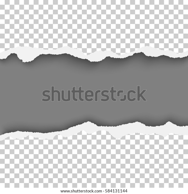Snatched hole with torn edges in sheet of
transparent paper. Dark grey background of the resulting window.
Vector template
design.