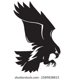 Snatching eagle icon vector design