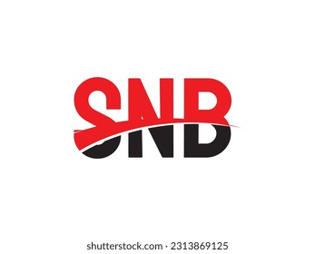 SNB Letter Initial Logo Design Vector Illustration
