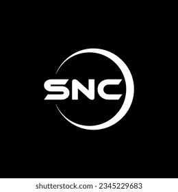 SNC letter logo design in illustrator. Vector logo, calligraphy designs for logo, Poster, Invitation, etc.