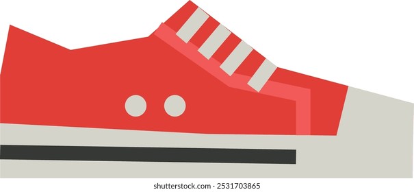 Sneaker color icon. Sport shoe side view