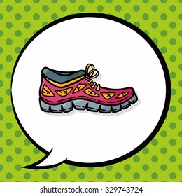 sneaker doodle, speech bubble