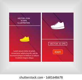 sneaker in flat style 10 eps. the work is done for your use.