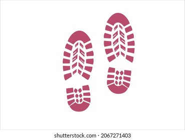 sneaker foot print deign vector Tracking track footprints human shoes shoe sole funny feet footsteps paws people silhouette follow vector hiking route steps sign foot Walks Walking banner health 