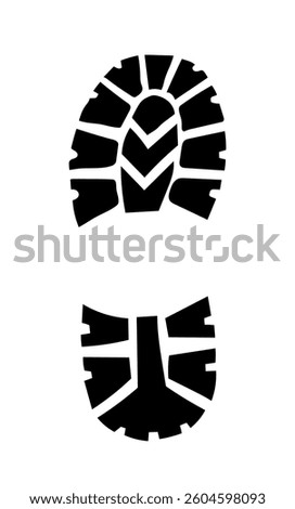 sneaker foot print Tracking track 