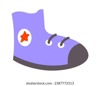 Sneaker Footwear Icon Vector Illustration