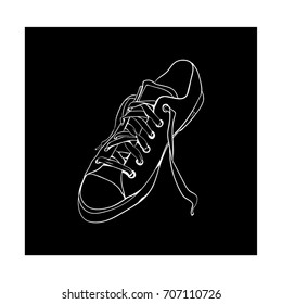 sneaker icon doodle