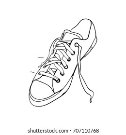 sneaker icon doodle