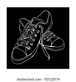 sneaker icon doodle