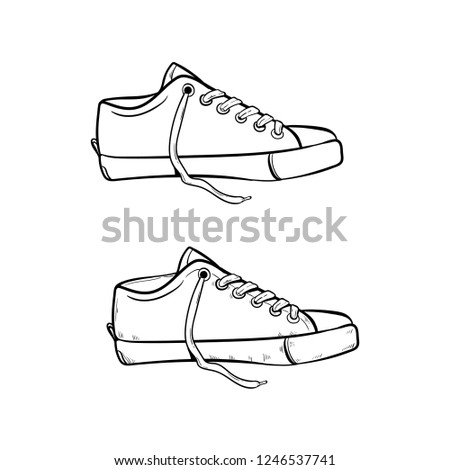 sneaker icon doodle