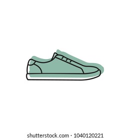 Sneaker icon  Doodle illustration Sneaker vector icon for web   advertising