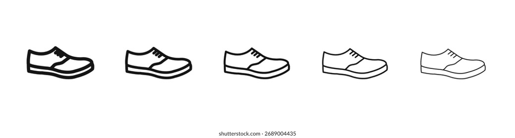 Icono de zapatilla de deporte ilustración plana logotipo