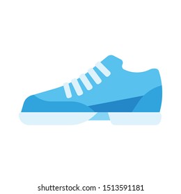 sneaker icon in flat style isolated. Vector Symbol illustration.
