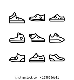 Sneaker icon or logo isolated sign symbol vector illustration - Collection of high quality black style vector icons
