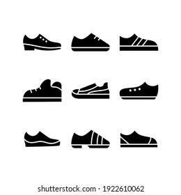 sneaker icon or logo isolated sign symbol vector illustration - Collection of high quality black style vector icons
