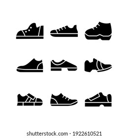 sneaker icon or logo isolated sign symbol vector illustration - Collection of high quality black style vector icons
