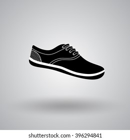 The sneaker icon. Shoes symbol. Flat Vector illustration