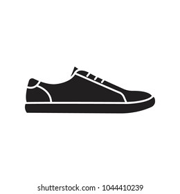 Sneaker icon. Silhouette illustration of retro Sneaker vector icon for web and advertising