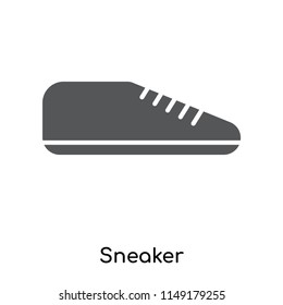 Sneaker icon vector isolated on white background for your web and mobile app design, Sneaker logo concept