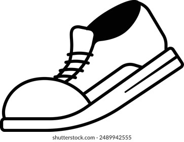 Sneaker icon for walking action