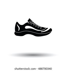 Sneaker Icon White Background Shadow Design Stock Vector (Royalty Free