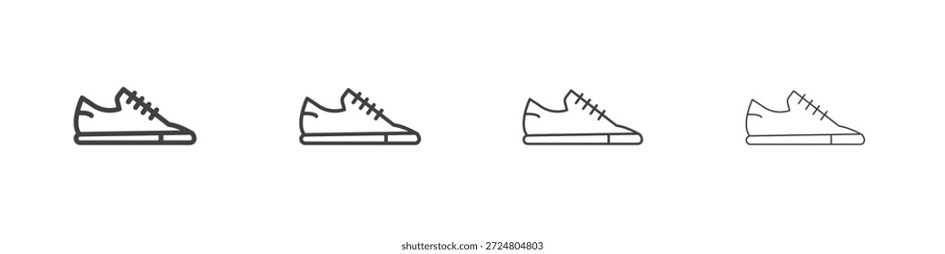 Iconos de la zapatilla de deporte para el gráfico y el Diseño web.