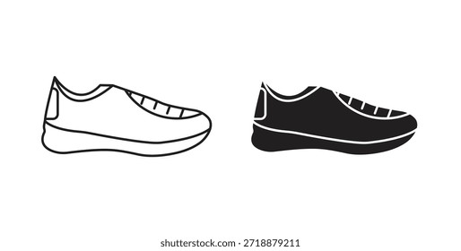 Ícones de pincel definidos isolados na ilustração de vetor plano de fundo branco.