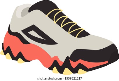 Sneaker, ilustración, vector sobre fondo blanco