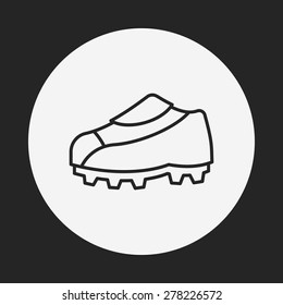 sneaker line icon