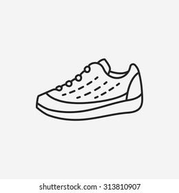 sneaker line icon