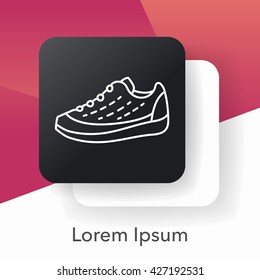 sneaker line icon