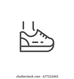 Sneaker line icon