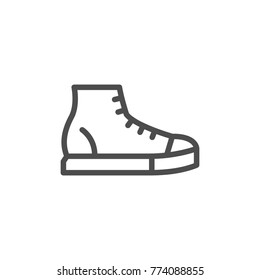 Sneaker line icon