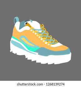 Sneaker On Background Vector Illustration Stock Vector (Royalty Free