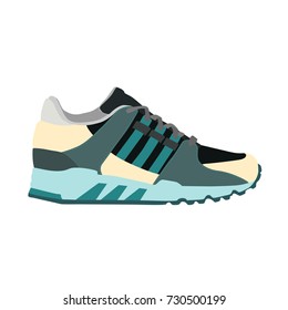 Sneaker on white  background, vector illustration
