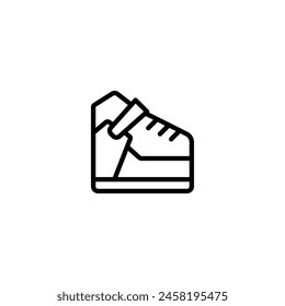 sneaker outline icon and illustration