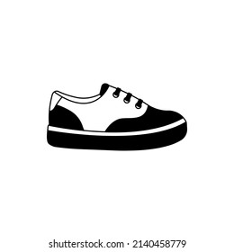 Sneaker, shoe, footwear icon design isolated on white background. Vector illustration