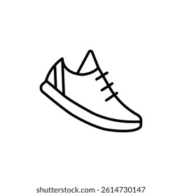 Sneaker shoe icon black and white vector sign
