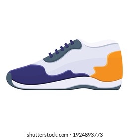 Sneaker shoe icon. Cartoon of sneaker shoe vector icon for web design isolated on white background
