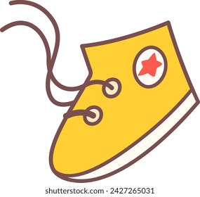 Sneaker Shoe Icon Vector Illustration