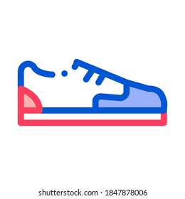 Sneaker Shoe Icon Vector. Outline Sneaker Shoe Sign. Isolated Contour Symbol Illustration