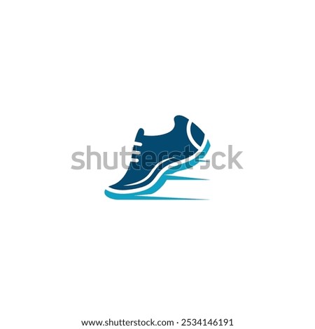 Sneaker Shoe Minimalistic Flat Line Outline Stroke Icon Pictogram Symbol