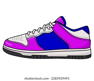 Sneaker shoe sport vector illustration