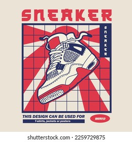  Zapatos de zapatillas. Concepto. Diseño plano. Ilustración vectorial. Sneakers de manera plana. Vista lateral de las zapatillas. Las zapatillas de moda.