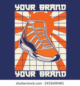 Zapatillas deportivas. Concepto. Diseño plano. Ilustración vectorial. Zapatillas de deporte en estilo plano. Vista lateral de las zapatillas. Zapatillas de moda.	

