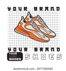 Zapatillas deportivas. Concepto. Diseño plano. Ilustración vectorial. Zapatillas de deporte en estilo plano. Vista lateral de las zapatillas. Zapatillas de moda.	