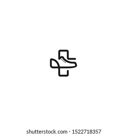 sneaker shoes logo desigs element vector  template