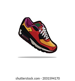 sneaker shoes vector illustration eps 10 