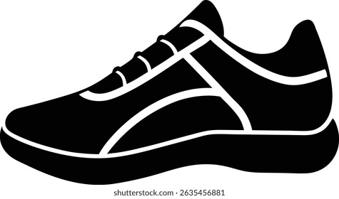 Sneaker silhouette vector illustration design